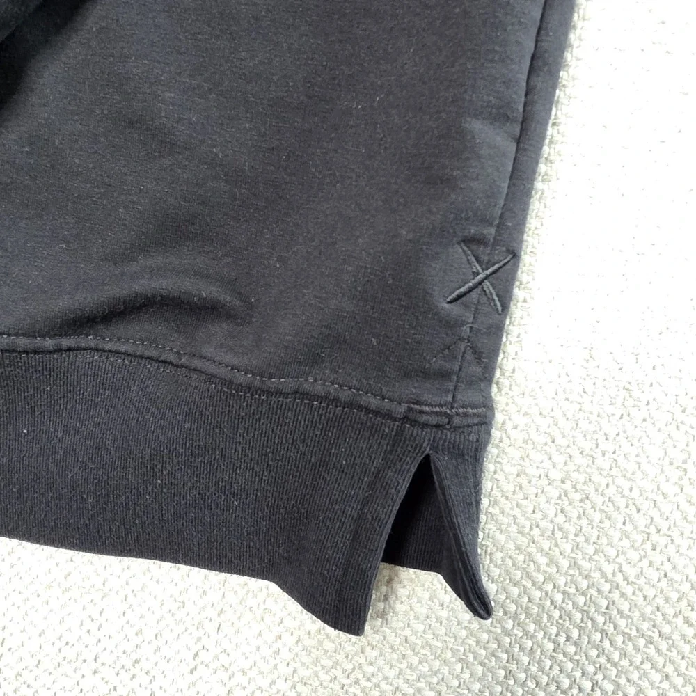 CUTS Sweatshirt Split Hem Fleece Crew Hyperloop Pullover Signature Black Men XXL